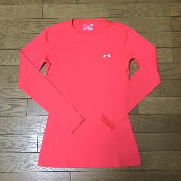 UNDER ARMOUR WOMEN’S LONG SLEEVE T-SHIRTS (COLD GEAR) size-SM(着丈66身幅43) 中古(ほぼ新品) 送料無料 NCNR