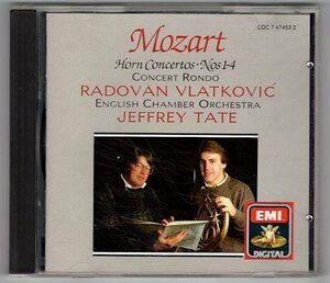Mozart : Horn Concertos Nos 1-4 / Concert Rondo / Radovan Vlatkovic , Jeffrey Tate