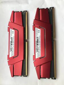 メモリ デスクトップ用 G.SKILL RIPJAWS V DDR4-2666 PC4-21300 16GBx2枚 合計32GB 起動確認済です F4-2666C15D-32GVR