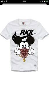 E1SYNDICATE Tシャツ　A.C.A.B F..K IT RODENT ホワイト M