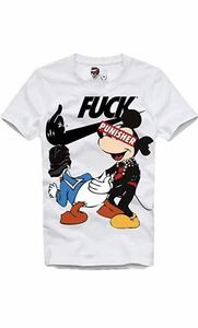 E1SYNDICATE Tシャツ　FUCK PUNISHER ダック　マウス　ホワイト M