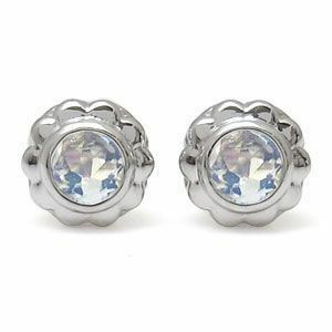  platinum men's earrings flower royal blue moonstone Christmas Point ..