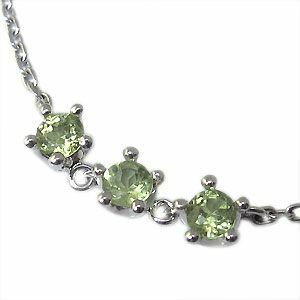 18 gold peridot .. trilogy 6 month birthstone bracele 