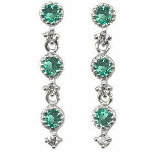  platinum earrings emerald trilogy earrings antique Christmas Point ..