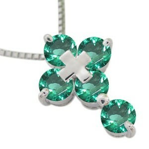  Cross necklace 18 gold emerald necklace men's 