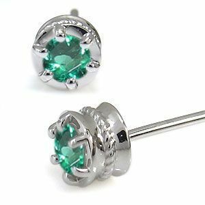  platinum men's earrings one bead emerald earrings Christmas Point ..