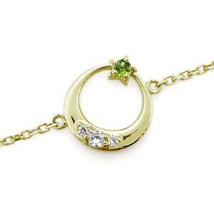  month star anklet peridot anklet 18 gold breath 