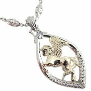  is possible to choose birthstone men's horse 10 gold silver Pegasus pendant head 