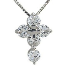 メンズ プラチナ クロス ダイヤ ネックレス 0.5ct ダイヤモンド ネックレス クリスマス ポイント消化_画像3