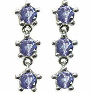  trilogy men's earrings .. tanzanite platinum men's earrings Christmas Point ..