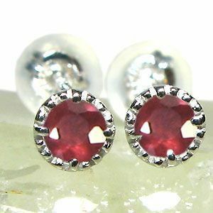  platinum ruby men's earrings one bead antique Christmas Point ..