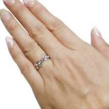 婚約指輪 安い エンゲージリング ピンクサファイア リング K18 アラベスク リング_画像3