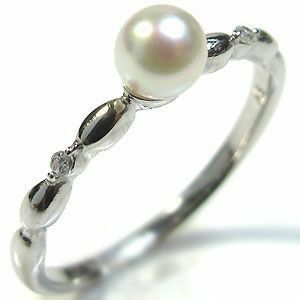真珠 パール 6月誕生石 リング 指輪 ピンキーリング ファランジリング クリスマス ポイント消化