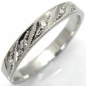 結婚指輪 安い K18 ダイヤモンドリング マリッジリング ファランジリング
