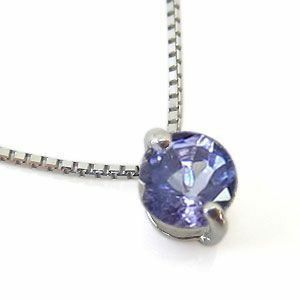 K18 one bead pendant tanzanite necklace 