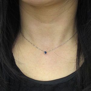 サファイア ネックレス 一粒 ネックレス サファイア ネックレス 一粒 ネックレス