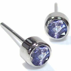  platinum earrings men's one bead tanzanite earrings Christmas Point ..