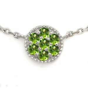  platinum peridot bracele pave one bead breath Christmas Point ..