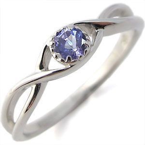 K18 指輪 タンザナイト 一粒 シンプル リング アクセサリー、時計 ...