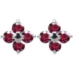  platinum 10 character . earrings Cross ruby earrings Christmas Point ..