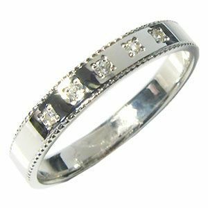 結婚指輪 安い K18ゴールド ダイヤモンド リング マリッジリング