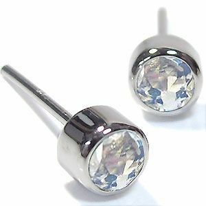  platinum earrings men's one bead royal blue moonstone earrings Christmas Point ..