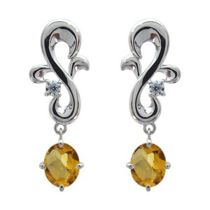  birthstone citrine earrings platinum ala Beth k earrings Christmas Point ..