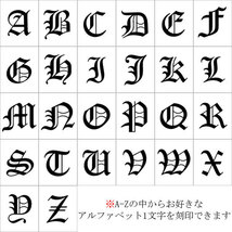 18金 ペンダントトップ イニシャル入り メンズ 18k 喜平用 4月誕生石_画像9