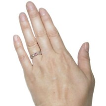 ピンクトルマリン ハート 婚約指輪 安い k18 オーバルエンゲージリング_画像3