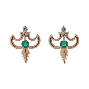  earrings lady's 20 fee 30 fee 40 fee emerald 10 gold stud earrings stylish 