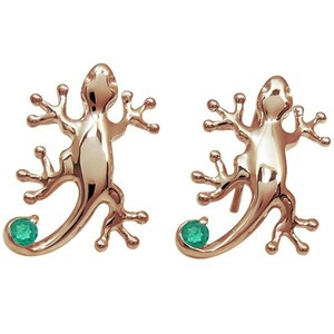  lizard earrings emerald earrings coming off difficult earrings K18