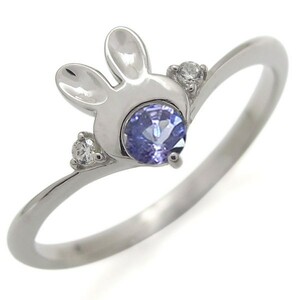  ring lady's .... tanzanite silver ring 