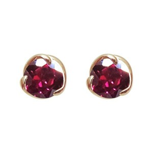  one bead earrings ruby 18 gold simple ruby earrings simple 