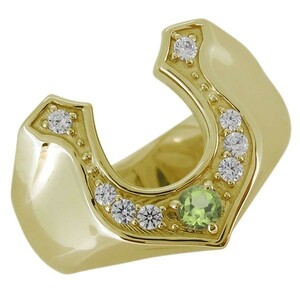  ring men's birthstone horseshoe ring hose shoe 10 gold is possible to choose birthstone 