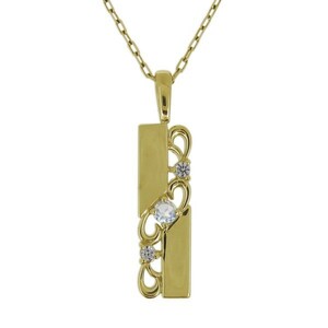 メンズ ネックレス プレート 18金 18k 天然石 ロイヤルブルームーンストーン 唐草 ペンダント