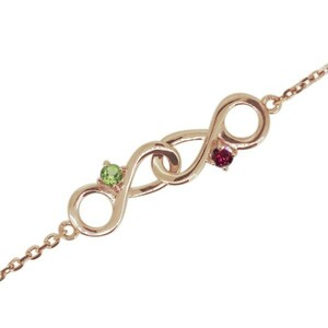  Infinity bracele peridot Mugen lady's anklet K18