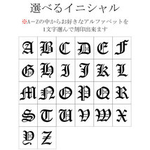 ネーム ペンダント プラチナ ネックレス イニシャル QRコード 刻印 アラベスク おしゃれ ドッグタグ 認識票 アクアマリンサンタマリア_画像9