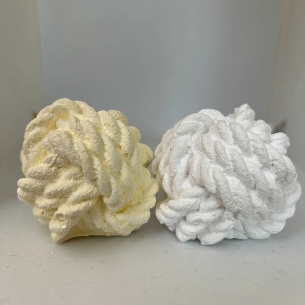 アロマストーン 韓国 インテリア ホワイト イエロー 毛糸 石膏 置くタイプ