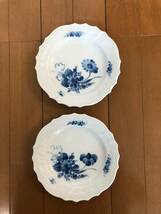 未使用品 ROYAL COPENHAGEN ブルーフラワーカーブ　カップ＆ソーサー＋ケーキ皿2組セット_画像5