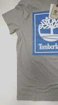 タグ付 Timberland メンズS ティンバーランド ツリーロゴ プリント 半袖Tシャツ 正規品 グレー オーガニックコットン 未使用 新品 送料無料_画像6