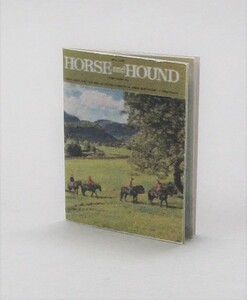 12分の1ミニチュア　ドールハウスサイズ　復刻馬術雑誌　Horse & Hound　1972年版