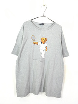 古着 90s Polo Ralph Lauren 「POLO BEAR」 テニス ポロベア Tシャツ XL 古着_画像1