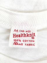 古着 60s Healthknit 無地 ソリッド ホワイト コットン Tシャツ M 古着_画像6