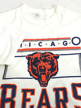 古着 80s USA製 Champion NFL Chicago Bears ベアーズ BIG プリント Tシャツ L 古着_画像4