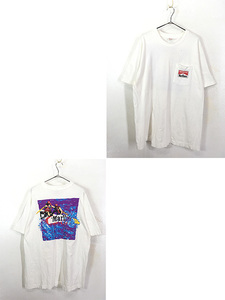 古着 90s USA製 Marlboro 「ADVENTURE TEAM」 ボート レース ポケット Tシャツ ポケT M位 古着