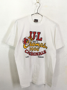 古着 80s USA製 MLB Louisville Cardinals カージナルス Tシャツ L 古着