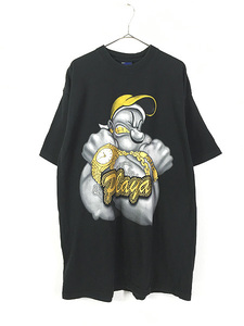 古着 Popeye ポパイ 「Playa」 ストリート カルチャー キャラクター Tシャツ XXL 古着