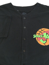 古着 SPACE JAM オールド ムービー キャラクター 両面 ベースボール シャツ M 古着_画像6