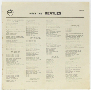 矢印帯付LP☆ビートルズ！ Meet The Beatles（Apple AR-8026）ミート・ザ・ビートルズの画像7
