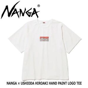 ナンガ Tシャツ ナンガ×ウシオダヒロアキ ハンドペイントロゴティー NANGA × USHIODA HIROAKI HAND PAINT LOGO TEE メンズ NANGA Tee
